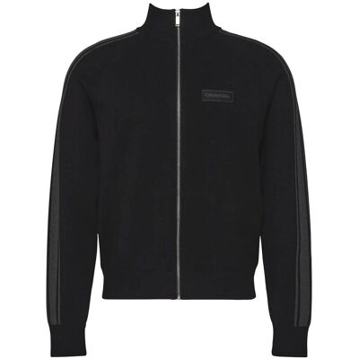 Calvin Ls Tech Knit Track Jacket Fz Swt M BLACK M Calvin Ls Tech Knit Track Jacket Fz Swt M BLACK M