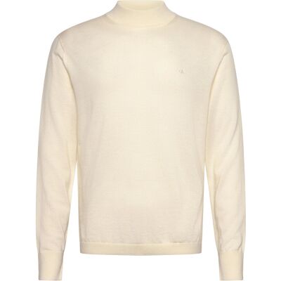 Calvin Ls Merino Mock Neck Swtr 14Gg M ANTIQUE WHITE M Calvin Ls Merino Mock Neck Swtr 14Gg M ANTIQUE WHITE M