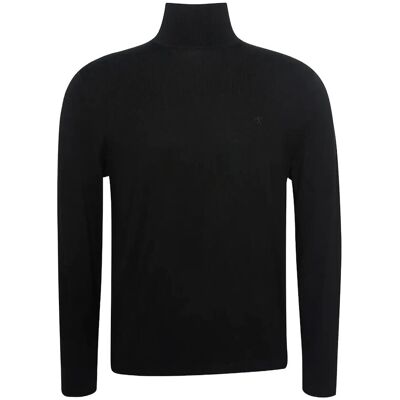 Calvin Ls Merino Mock Neck Swtr 14Gg XL BLACK XL Calvin Ls Merino Mock Neck Swtr 14Gg XL BLACK XL