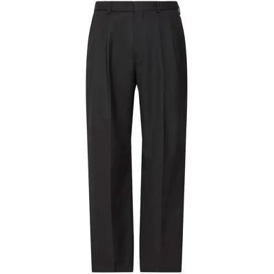 Calvin Wide Leg Travel Twill Wool Trous 29 BLACK 29 Calvin Wide Leg Travel Twill Wool Trous 29 BLACK 29
