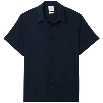 Calvin Ss Solid Seersucker Classic Shir M DARK SAPPHIRE M Calvin Ss Solid Seersucker Classic Shir M DARK SAPPHIRE M