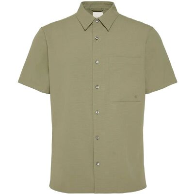 Calvin Ss Solid Seersucker Classic Shir M DEEP LICHEN GREEN M Calvin Ss Solid Seersucker Classic Shir M DEEP LICHEN GREEN M