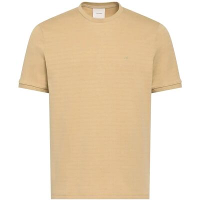 Calvin Ss Tonal Stripe Crewnk Tee M ANTELOPE M Calvin Ss Tonal Stripe Crewnk Tee M ANTELOPE M