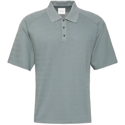 Calvin Ss Easy Bar Jacquard Polo S FROSTED SPRUCE S Calvin Ss Easy Bar Jacquard Polo S FROSTED SPRUCE S