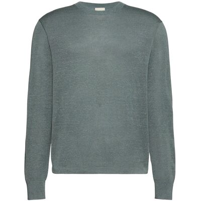 Calvin Ls Linen Blend Crew Swtr 12Gg M FROSTED SPRUCE M Calvin Ls Linen Blend Crew Swtr 12Gg M FROSTED SPRUCE M