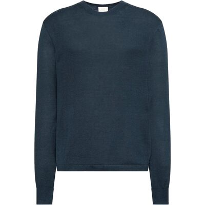 Calvin Ls Linen Blend Crew Swtr 12Gg M NAVY STONE M Calvin Ls Linen Blend Crew Swtr 12Gg M NAVY STONE M