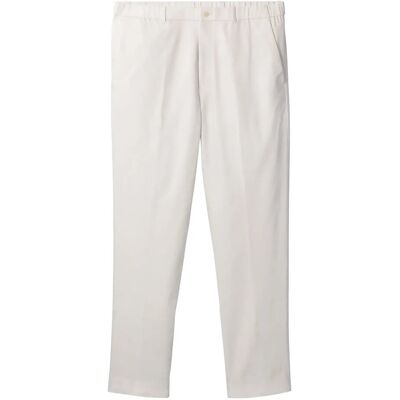 Calvin Tapered Linen Lyocell Pant 40 WHITE SAND 40 Calvin Tapered Linen Lyocell Pant 40 WHITE SAND 40