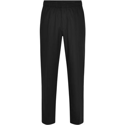 Calvin Straight Linen Pull On Pant M BLACK M Calvin Straight Linen Pull On Pant M BLACK M