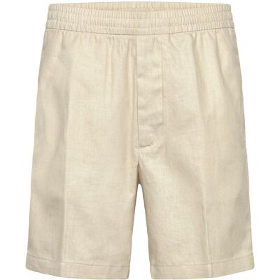 Calvin Straight Linen 7" Pull On Short L OATMEAL L Calvin Straight Linen 7" Pull On Short L OATMEAL L