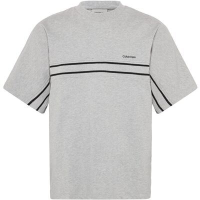 Calvin Ss 16S Jersey Logo Jacquard Tee XXL HEROIC GREY HTR XXL Calvin Ss 16S Jersey Logo Jacquard Tee XXL HEROIC GREY HTR XXL