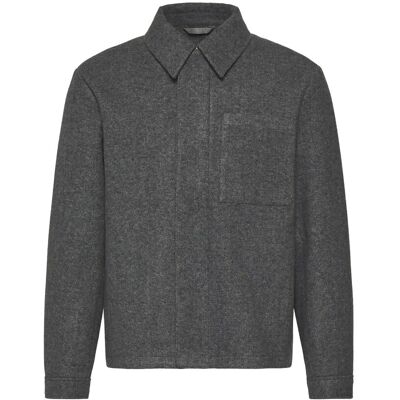Calvin Ls Filled Tech Wool Shirt Jacket L HEATHER GREY L Calvin Ls Filled Tech Wool Shirt Jacket L HEATHER GREY L