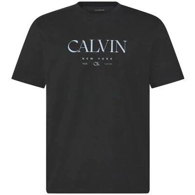 Ss 20S Ln Calvin Graphic Tee M PIRATE BLACK M Ss 20S Ln Calvin Graphic Tee M PIRATE BLACK M