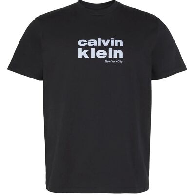 Calvin Ss 30S Whsl Ckj Jersey Graphic T M BLACK M Calvin Ss 30S Whsl Ckj Jersey Graphic T M BLACK M