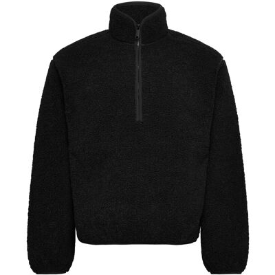 Calvin Half Zip Sherpa M CK BLACK M Calvin Half Zip Sherpa M CK BLACK M