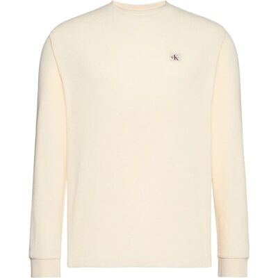 Calvin Ls Waffle Heritage Lbl Tee M CALICO M Calvin Ls Waffle Heritage Lbl Tee M CALICO M