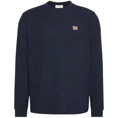 Calvin Ls Waffle Heritage Lbl Tee M DARK SAPPHIRE M Calvin Ls Waffle Heritage Lbl Tee M DARK SAPPHIRE M