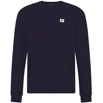 Calvin Ls Waffle Heritage Lbl Tee M MARITIME BLUE M Calvin Ls Waffle Heritage Lbl Tee M MARITIME BLUE M