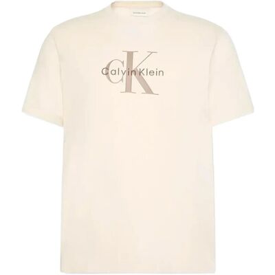 Calvin Ss Hero Monologo Tee 20S M CHALK M Calvin Ss Hero Monologo Tee 20S M CHALK M