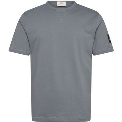 Calvin Badge Regular Tee M STEEL GRAY M Calvin Badge Regular Tee M STEEL GRAY M