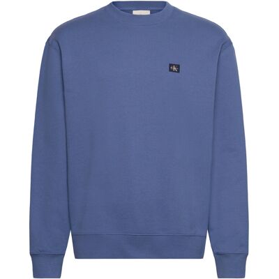 Calvin Ls Eu 350Terry Badge Cn Swtshrt XS DULL NILE BLUE XS Calvin Ls Eu 350Terry Badge Cn Swtshrt XS DULL NILE BLUE XS