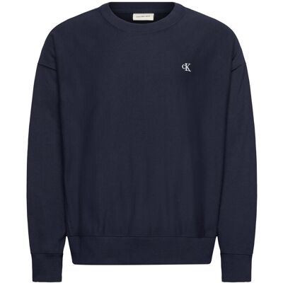 Calvin Premium Terry Monogram Cn Sweats XS DARK SAPPHIRE XS Calvin Premium Terry Monogram Cn Sweats XS DARK SAPPHIRE XS