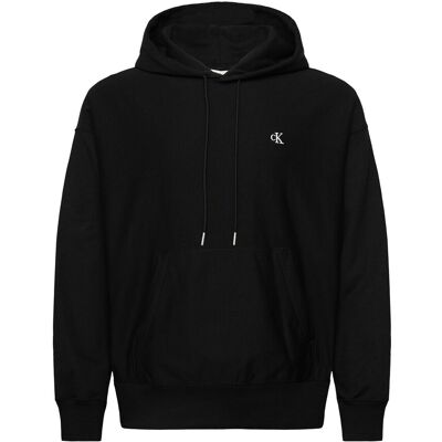 Calvin Premium Terry Monogram Hoodie XS BLACK XS Calvin Premium Terry Monogram Hoodie XS BLACK XS