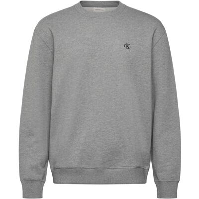 Calvin Ls Eu 350Terry Monogram Cn Swtsh XL MED GREY HTR XL Calvin Ls Eu 350Terry Monogram Cn Swtsh XL MED GREY HTR XL