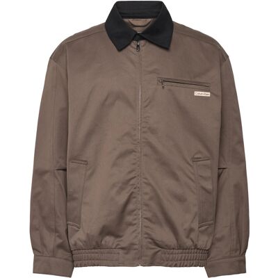 Calvin A- Ls Cotton Fz Blouson Jacket M MOREL M Calvin A- Ls Cotton Fz Blouson Jacket M MOREL M