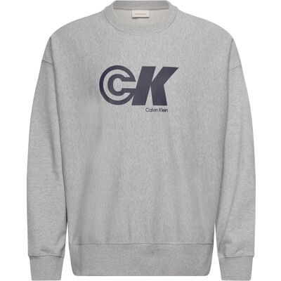Calvin Premium Terry Ck Sport Graphic C XXL HEROIC GREY HTR XXL Calvin Premium Terry Ck Sport Graphic C XXL HEROIC GREY HTR XXL