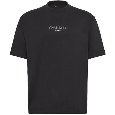 Calvin Ss 16S Rlxd Fit Ckj Graphic Tee M BLACK M Calvin Ss 16S Rlxd Fit Ckj Graphic Tee M BLACK M