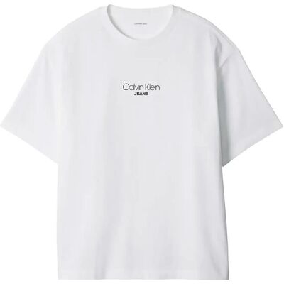 Calvin Ss 16S Rlxd Fit Ckj Graphic Tee L BRIGHT WHITE L Calvin Ss 16S Rlxd Fit Ckj Graphic Tee L BRIGHT WHITE L