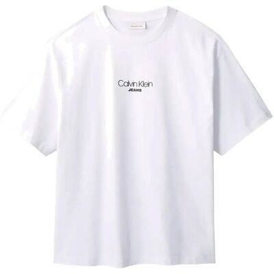 Calvin Ss 16S Rlxd Fit Ckj Graphic Tee M BRILLIANT WHITE M Calvin Ss 16S Rlxd Fit Ckj Graphic Tee M BRILLIANT WHITE M
