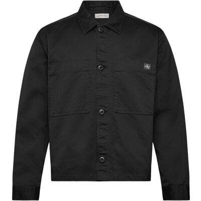 Calvin Ls Cotton Overshirt XL BLACK XL Calvin Ls Cotton Overshirt XL BLACK XL