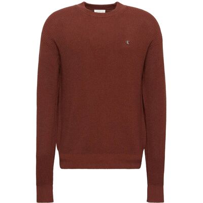 Calvin Ls Ez Cotton Waffle Crwnk Swtr 9 XXL CHERRY MAHOGANY XXL Calvin Ls Ez Cotton Waffle Crwnk Swtr 9 XXL CHERRY MAHOGANY XXL