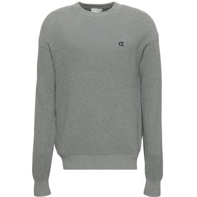 Calvin Ls Ez Cotton Waffle Crwnk Swtr 9 M MEDIUM GREY HTR M Calvin Ls Ez Cotton Waffle Crwnk Swtr 9 M MEDIUM GREY HTR M