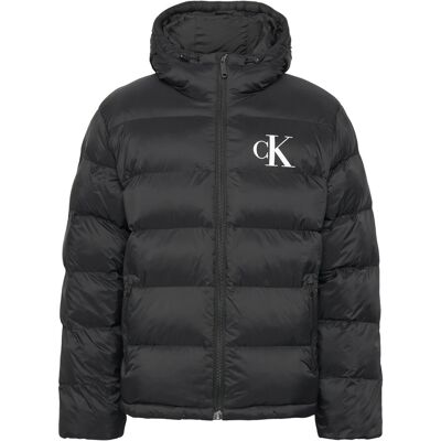 Calvin Ls Nylon Monogram Puffer Jkt XL BLACK XL Calvin Ls Nylon Monogram Puffer Jkt XL BLACK XL