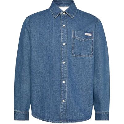 Calvin Classic Harbour Blue Overshirt XXL HARBOUR BLUE XXL Calvin Classic Harbour Blue Overshirt XXL HARBOUR BLUE XXL