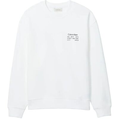Calvin Ls Eu 350Terry Graphic Cn Swtshr XL BRIGHT WHITE XL Calvin Ls Eu 350Terry Graphic Cn Swtshr XL BRIGHT WHITE XL