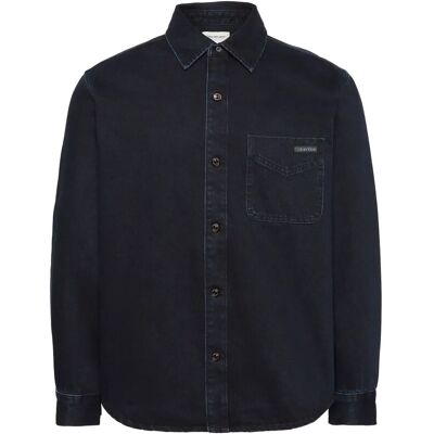 Calvin Blue Black Stone 90S Overshirt XL BLUE BLACK STONE XL Calvin Blue Black Stone 90S Overshirt XL BLUE BLACK STONE XL