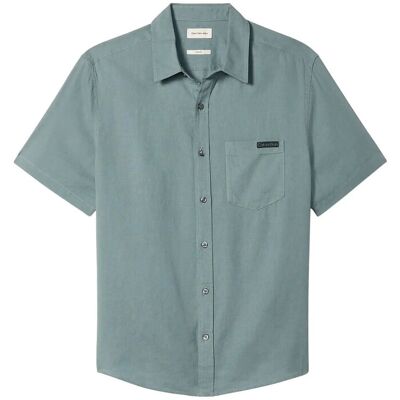 Calvin Ss Solid Causal Linen Classic Sh XL FROSTED SPRUCE XL Calvin Ss Solid Causal Linen Classic Sh XL FROSTED SPRUCE XL