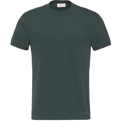 Calvin Ss Slim Micro Waffle Crewnk Tee L DARK TEAL L Calvin Ss Slim Micro Waffle Crewnk Tee L DARK TEAL L