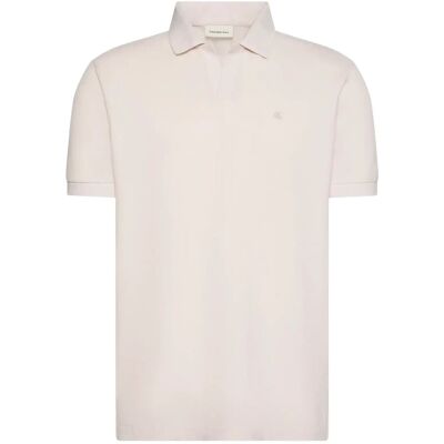 Calvin Ss Open Collar Casual Pique Polo M WHITE SAND M Calvin Ss Open Collar Casual Pique Polo M WHITE SAND M