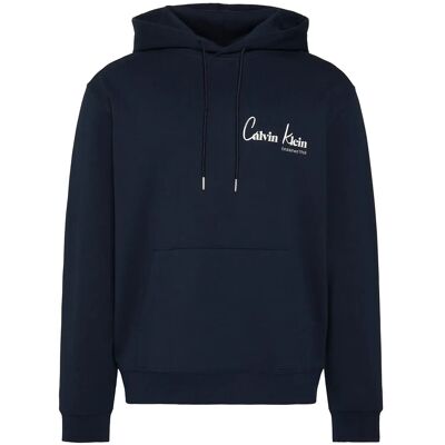 Calvin Eu 350Terry Ck Graphic Hoodie XL DARK SAPPHIRE XL Calvin Eu 350Terry Ck Graphic Hoodie XL DARK SAPPHIRE XL
