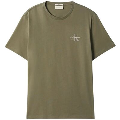 Calvin Ss 30S Jersey Classic Micro Mono XS DUSTY OLIVE XS Calvin Ss 30S Jersey Classic Micro Mono XS DUSTY OLIVE XS