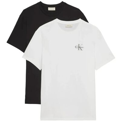 Calvin Ss 30S Classic Micro Monologo Te M BLACK BRIGHT WHITE M Calvin Ss 30S Classic Micro Monologo Te M BLACK BRIGHT WHITE M