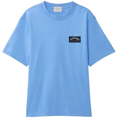 Calvin Ss 20S Easy Collegiate Badge Tee M BLUE DESCENT M Calvin Ss 20S Easy Collegiate Badge Tee M BLUE DESCENT M