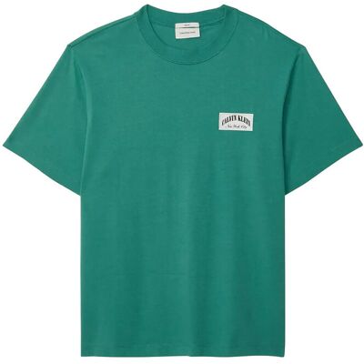 Calvin Ss 20S Easy Collegiate Badge Tee M WILD GREEN M Calvin Ss 20S Easy Collegiate Badge Tee M WILD GREEN M
