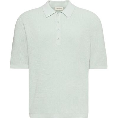 Calvin Ss Cotton Waffle Polo Collarswtr M PALE MEADOW M Calvin Ss Cotton Waffle Polo Collarswtr M PALE MEADOW M