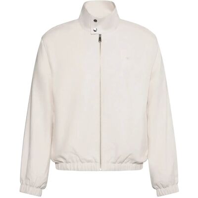 Calvin Ls Linen Harrington Jkt XXL WHITE SAND XXL Calvin Ls Linen Harrington Jkt XXL WHITE SAND XXL