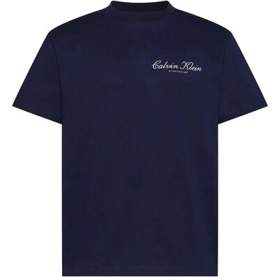 Calvin 20S March Graphic Seasonal Fashi M EVENING BLUE M Calvin 20S March Graphic Seasonal Fashi M EVENING BLUE M